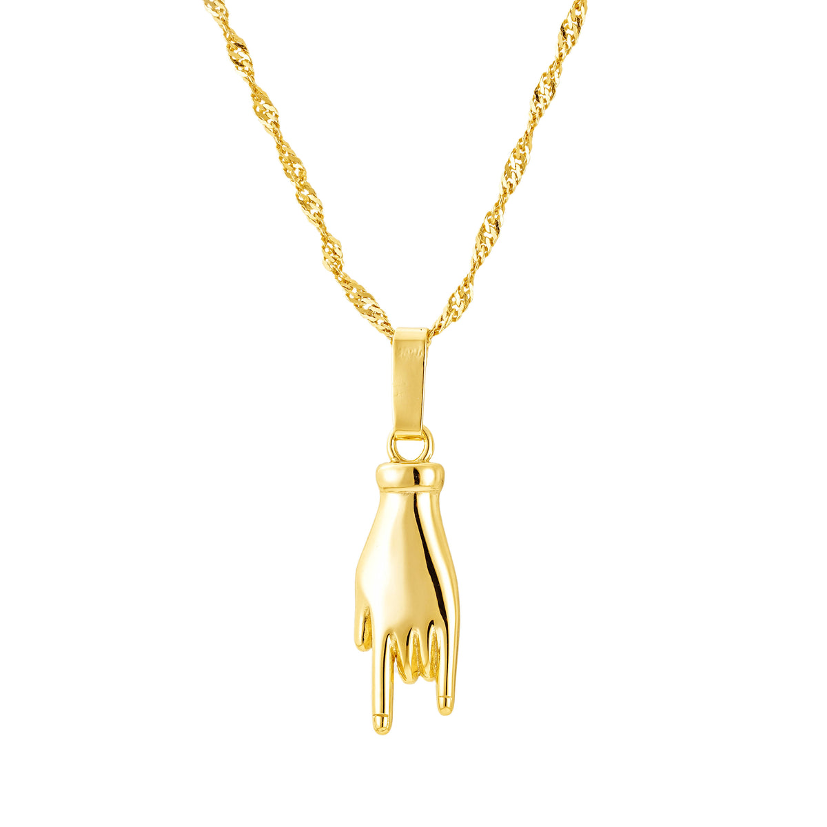 Sign of the horns necklace